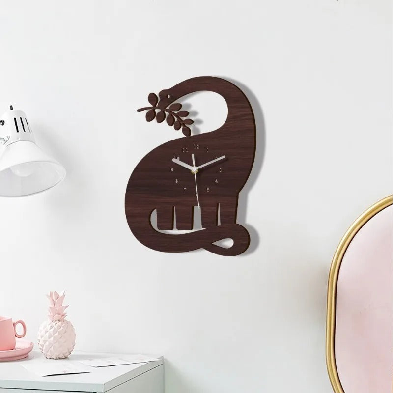 Reloj de Pared Elefante Madera - imagen 2