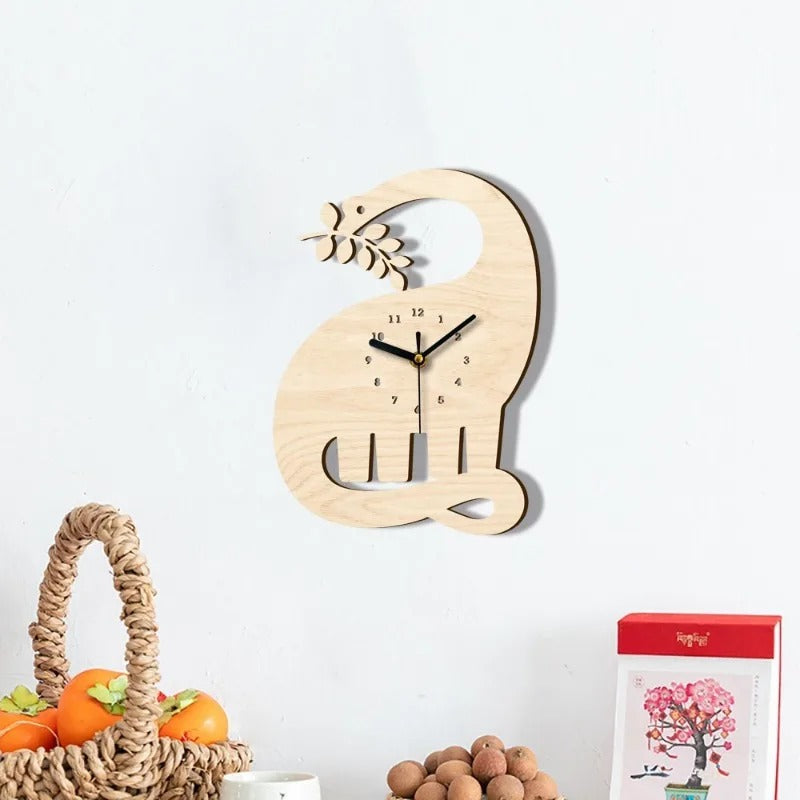 Reloj de Pared Elefante Madera - imagen 4