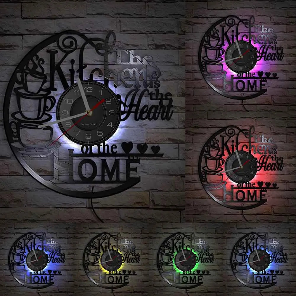 Reloj de Pared Cocina LED