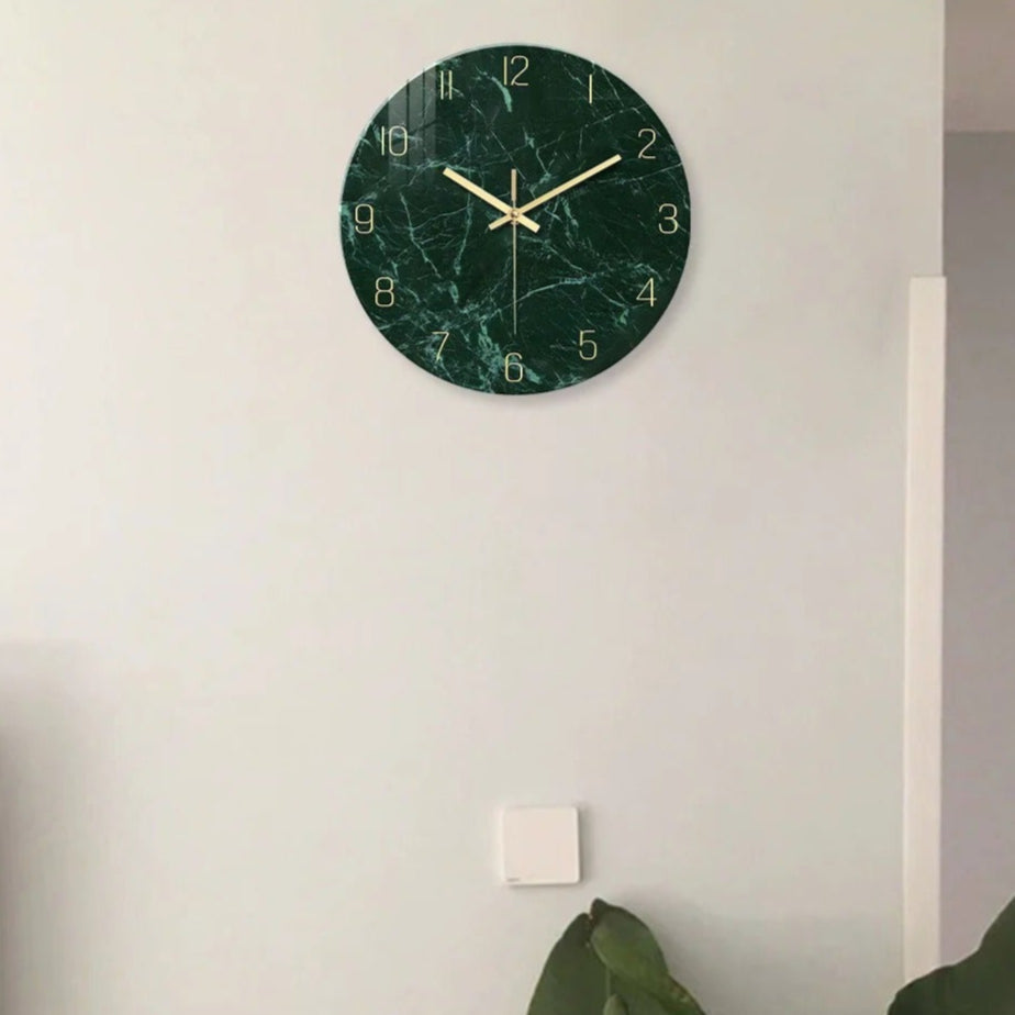 Reloj de Pared Mármol Verde - imagen 5
