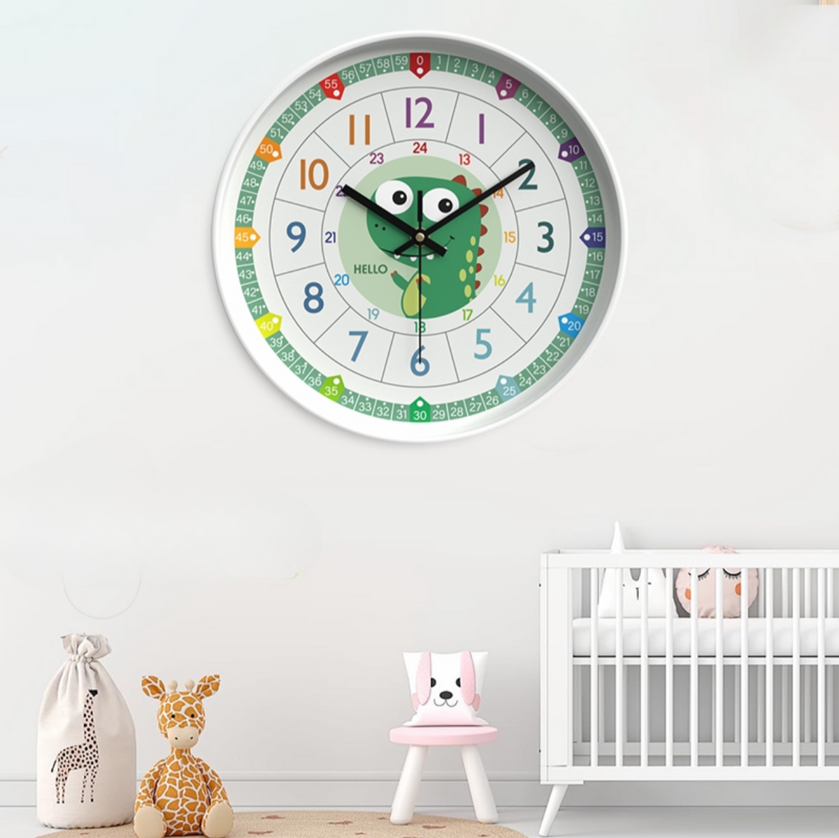 Reloj de Pared Infantil Dinosaurio