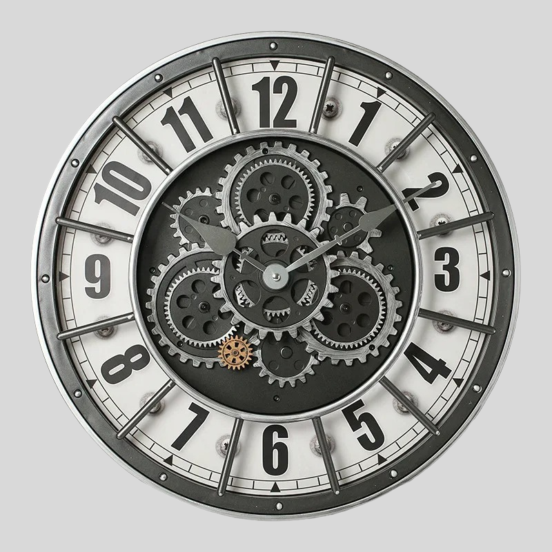 Reloj de Pared Engranajes Industriales
