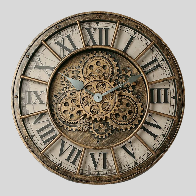 Reloj de Pared Engranajes Vintage