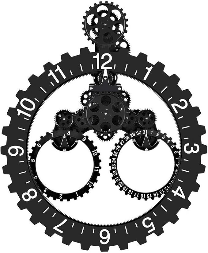 Reloj de Pared Engranajes Negros - imagen 8
