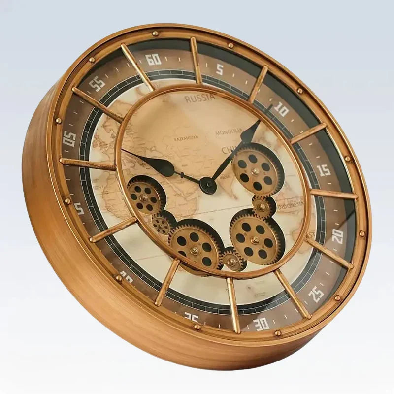 Reloj de Pared Engranajes Vintage