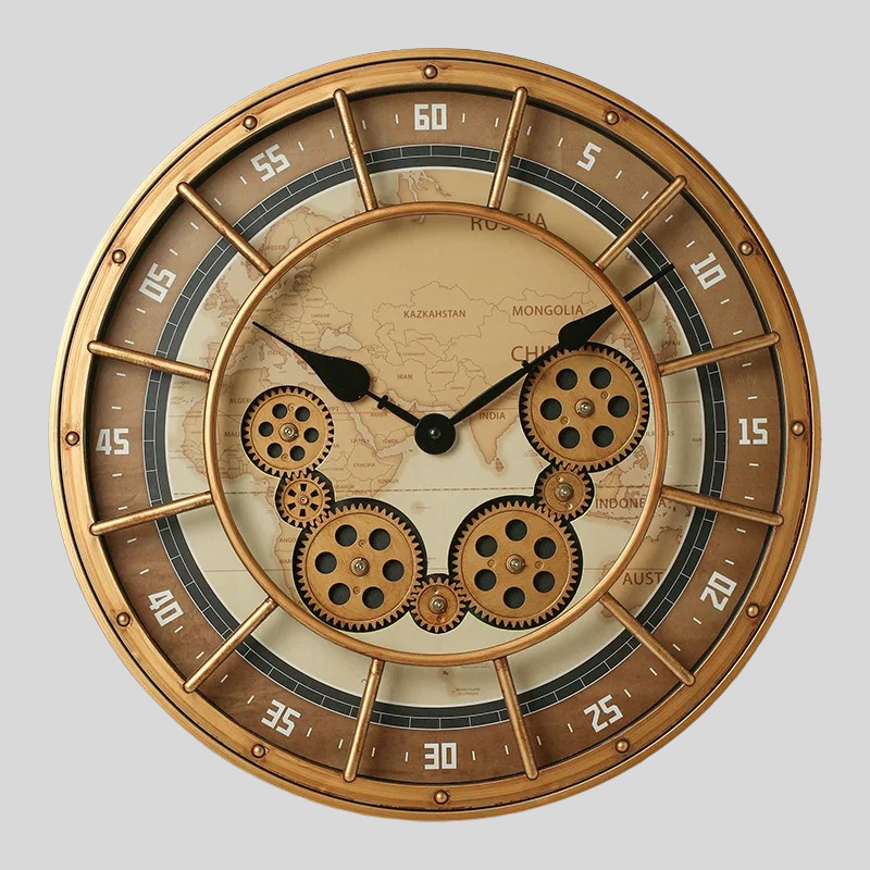 Reloj de Pared Engranajes Vintage