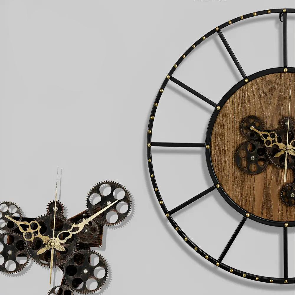 Reloj de Pared Engranajes Madera - imagen 6