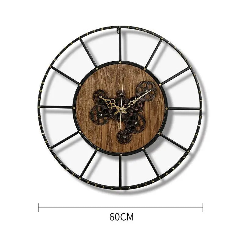 Reloj de Pared Engranajes Madera - imagen 8