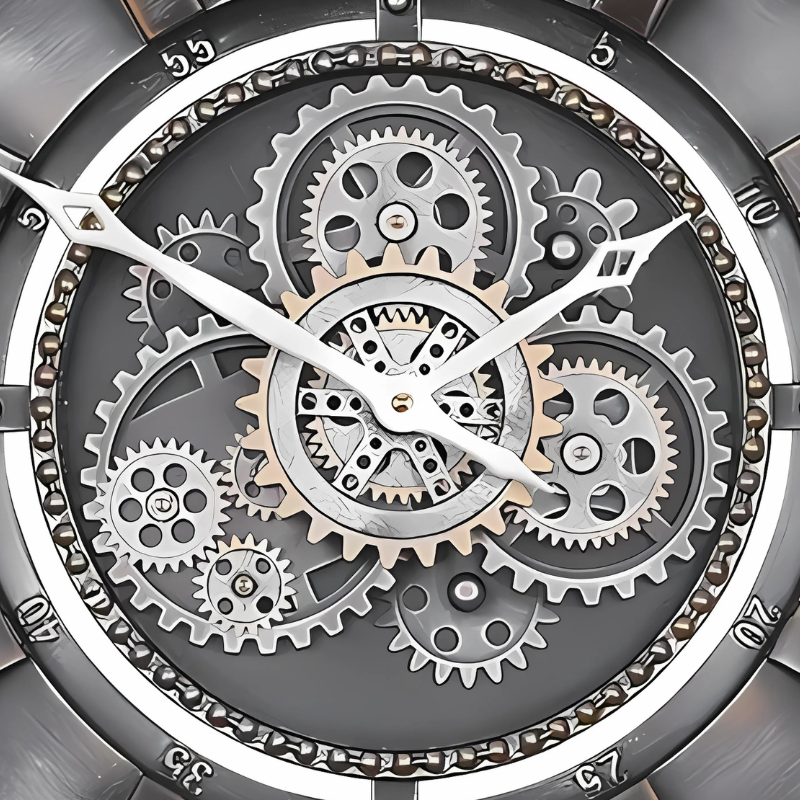Reloj de Pared Estilo Engranaje - imagen 4