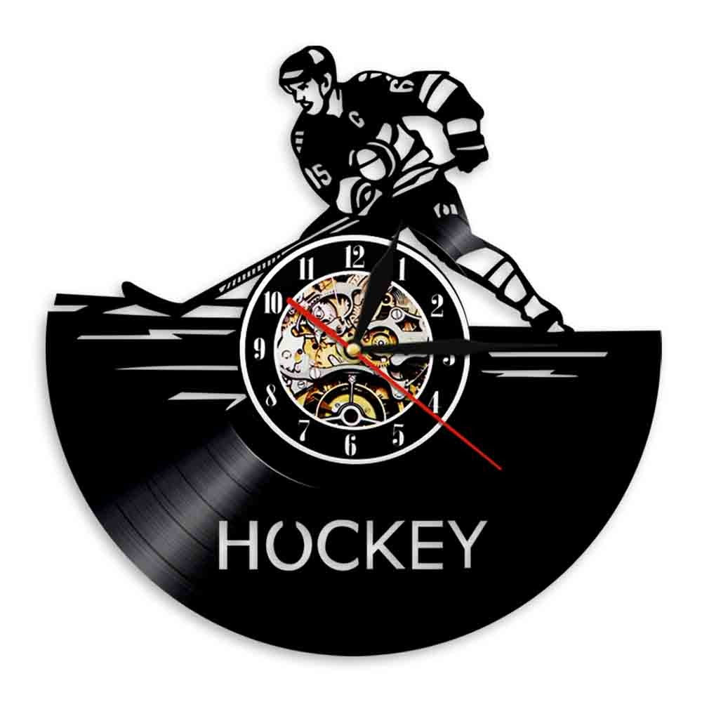 Reloj de Pared Hockey Vinilo