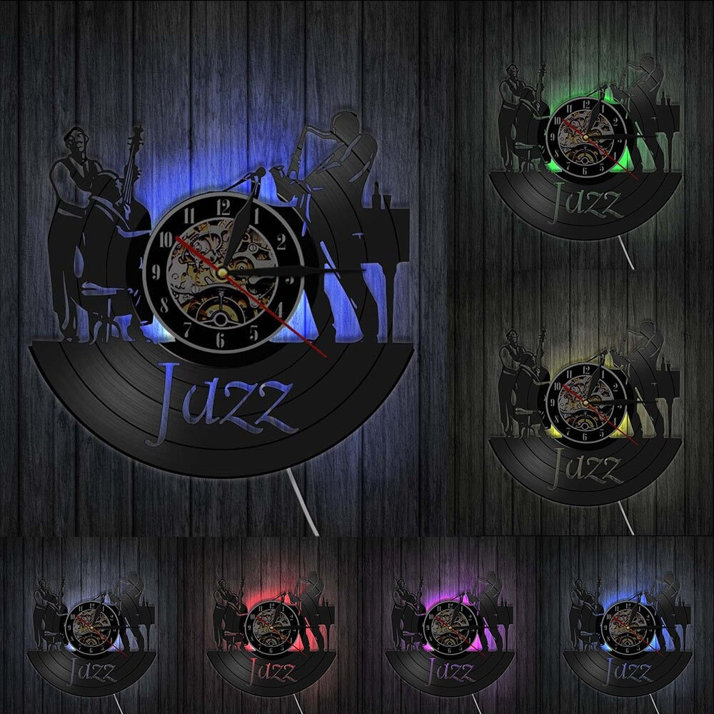 Reloj de Pared Jazz Luminoso