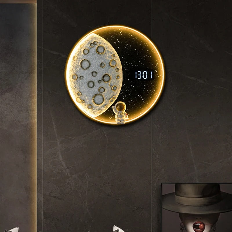 Reloj de Pared Luna Astronauta