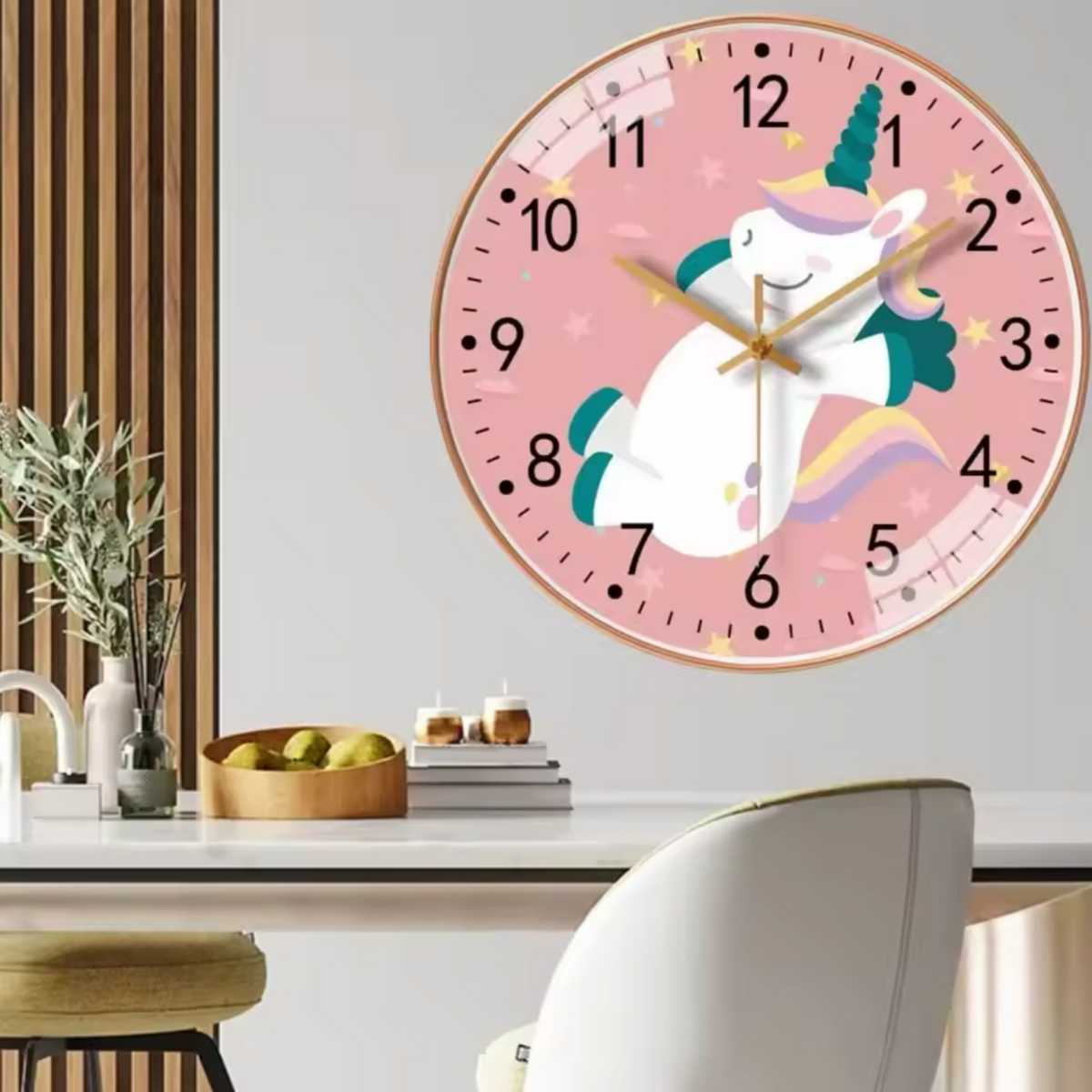 Reloj de Pared Infantil Unicornio