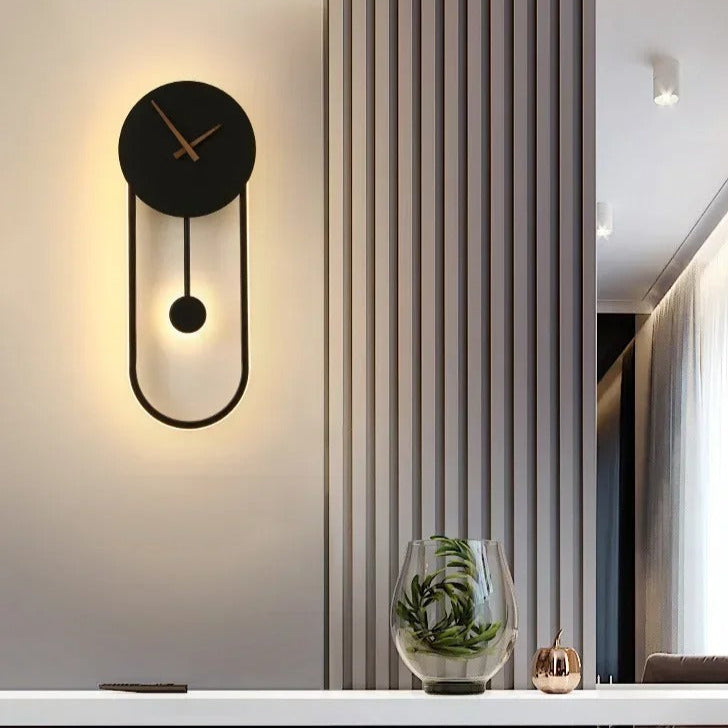 Reloj de Pared Péndulo Ovalado