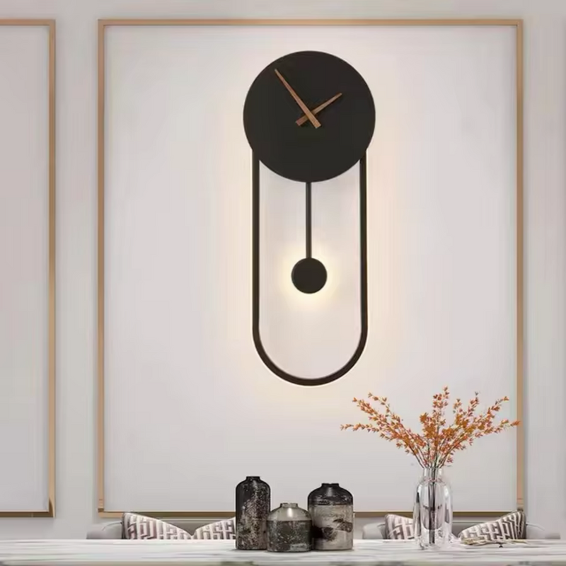 Reloj de Pared Péndulo Ovalado