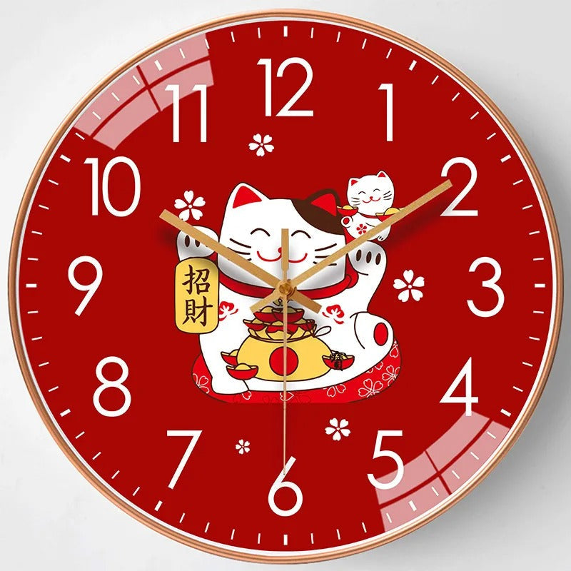 Reloj de Pared Gato Japonés