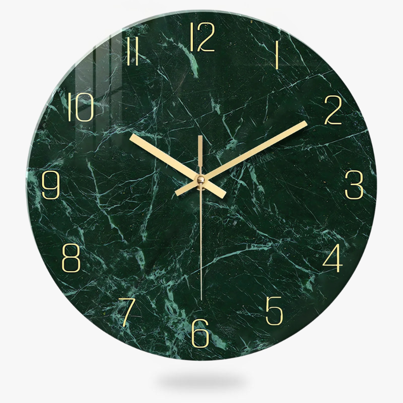 Reloj de Pared Mármol Verde