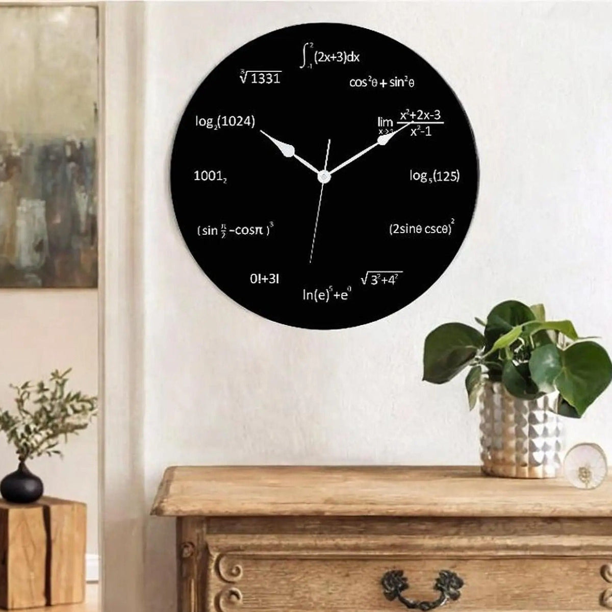 Reloj de Pared Ecuaciones Matemáticas