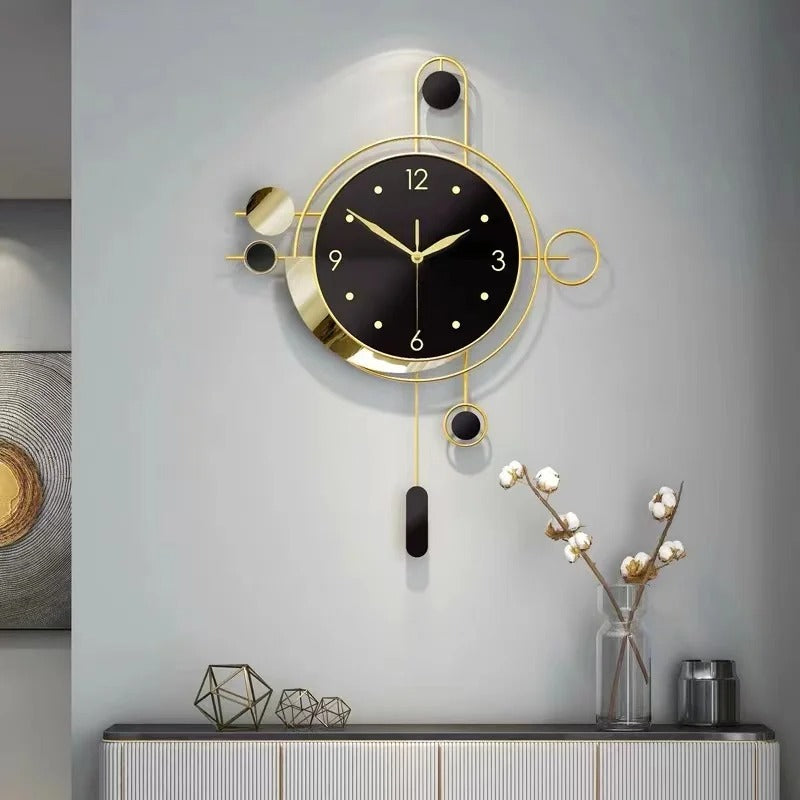 Reloj de Pared Geométrico Metal