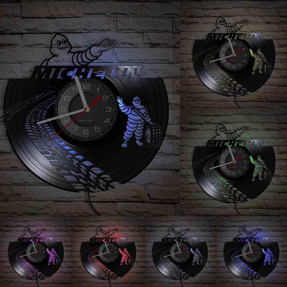 Reloj de Pared Neumáticos LED