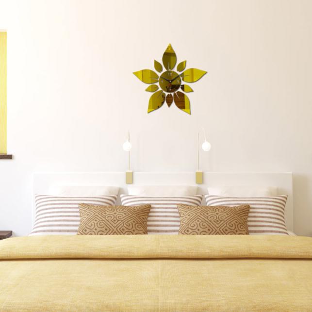Reloj de Pared Flor Espejo - imagen 5