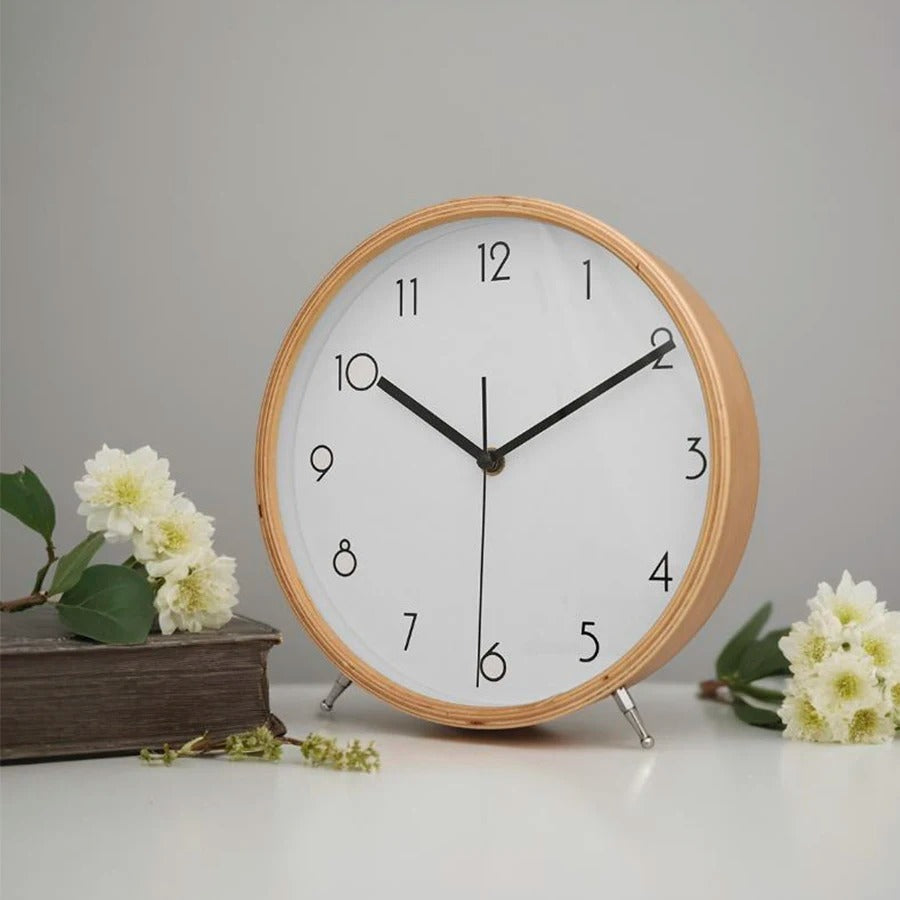 Reloj de Sobremesa Madera Clara