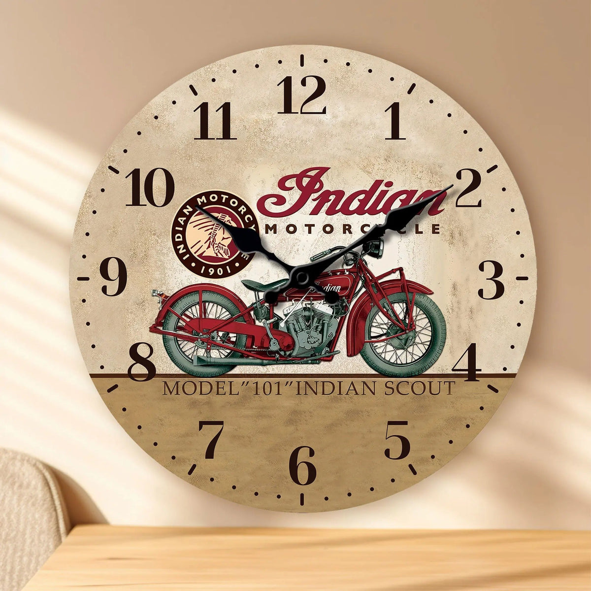 Reloj de Pared Indian Moto