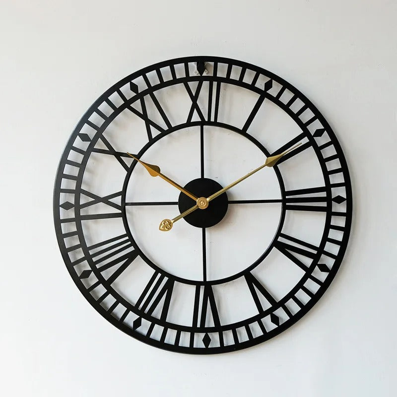 Reloj de Pared Números Romanos Industrial - imagen 2
