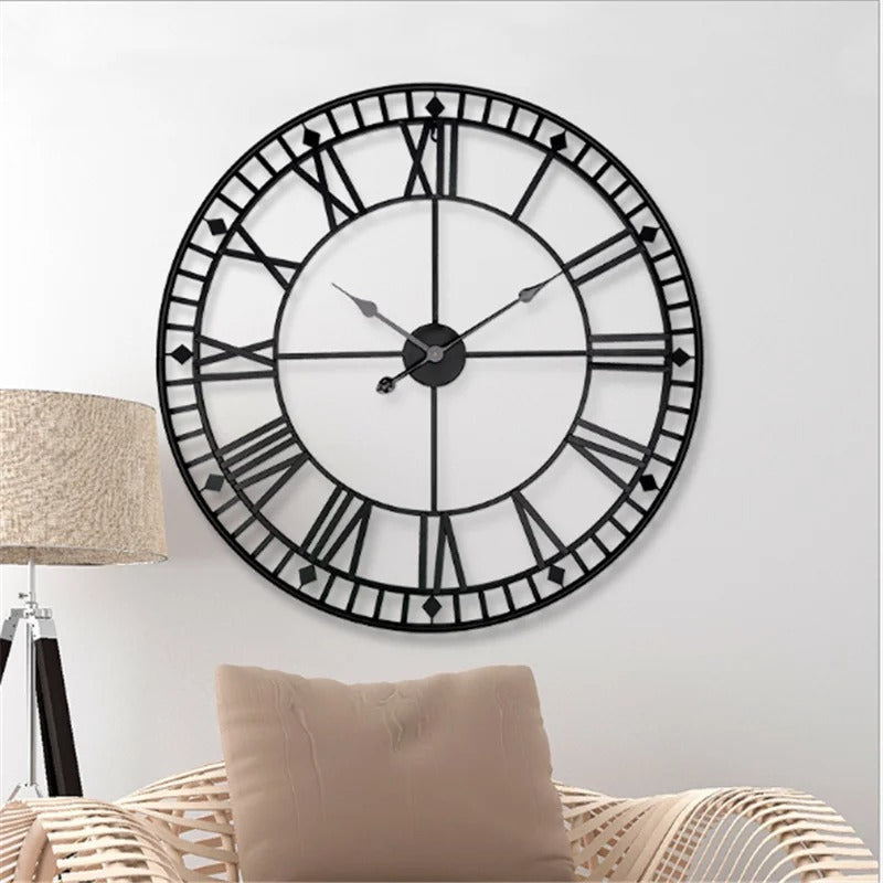 Reloj de Pared Números Romanos Industrial - imagen 3
