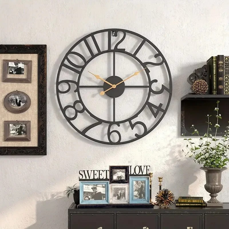 Reloj de Pared Números Industriales - imagen 2