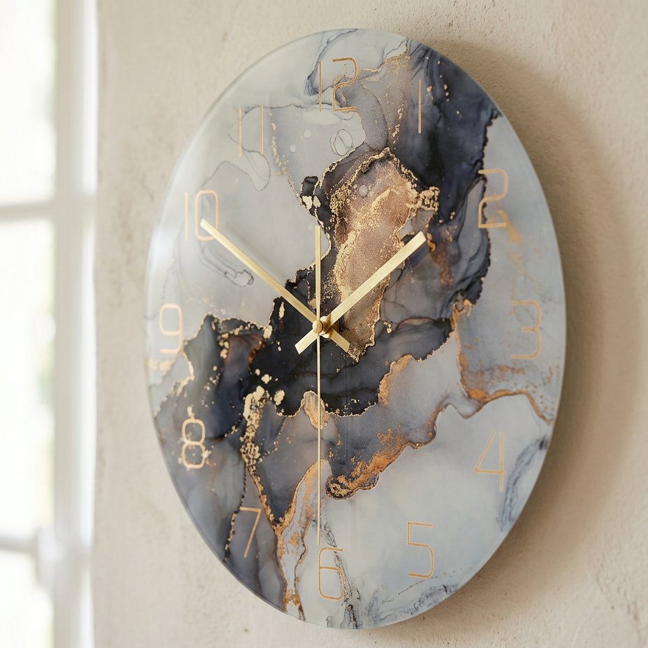 Reloj de Pared Abstracto Mármol - imagen 3