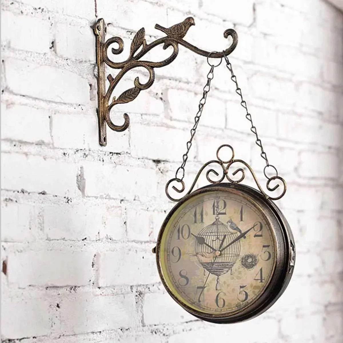 Reloj de Pared Vintage Pájaro