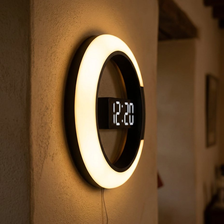 Reloj de Pared Anillo Luminoso - imagen 3