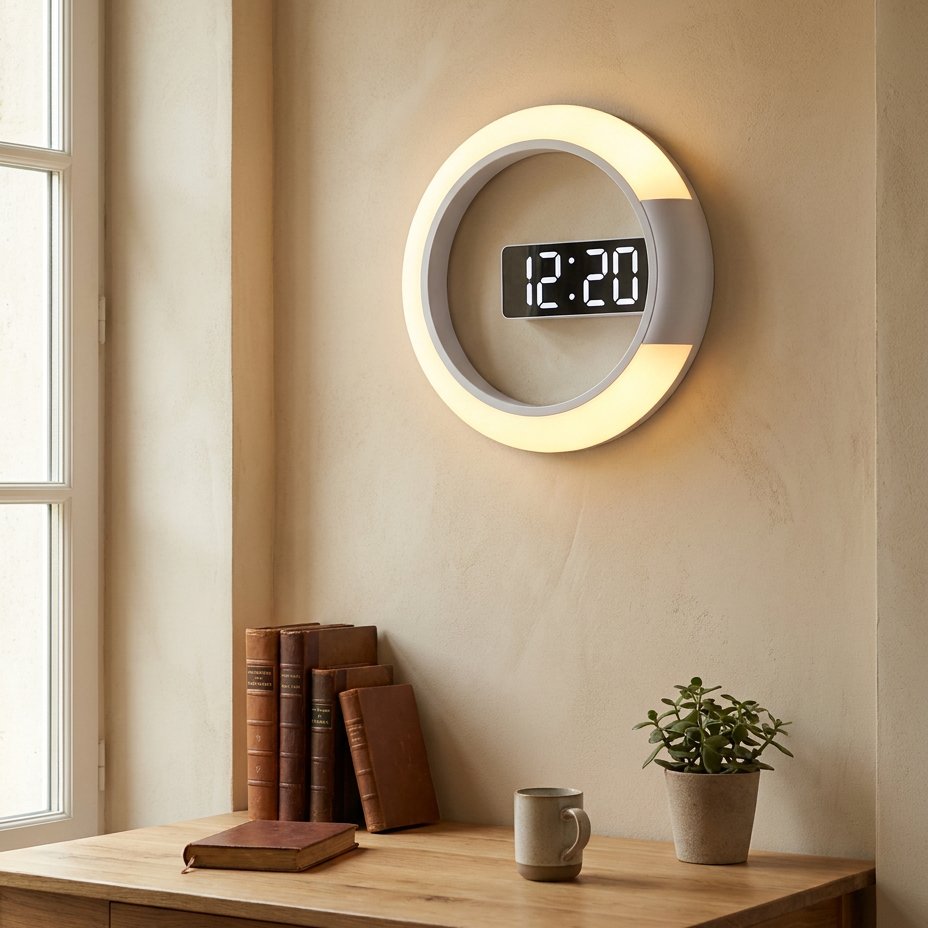 Reloj de Pared Anillo Luminoso - imagen 4