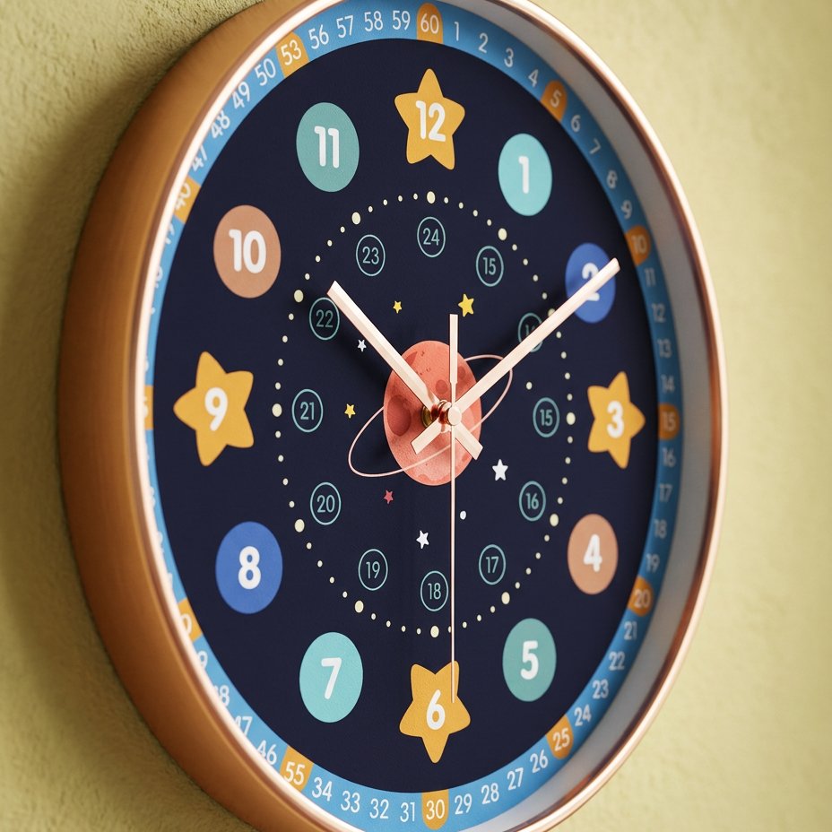 Reloj de Pared Infantil Astronomía - imagen 4