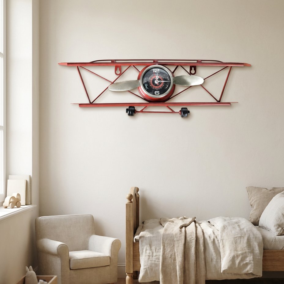 Reloj de Pared Avión Vintage