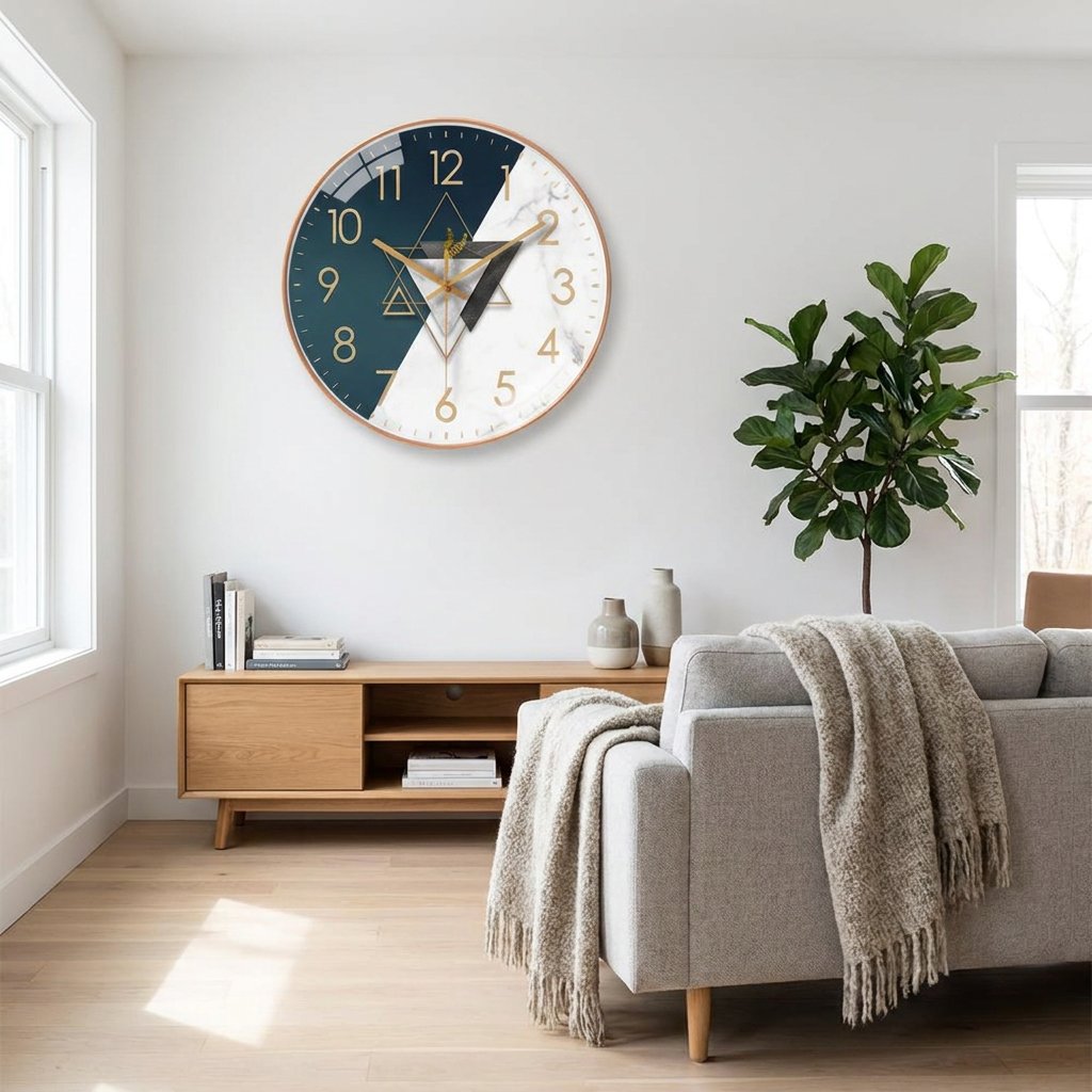 Reloj de Pared Bicolor Moderno - imagen 2