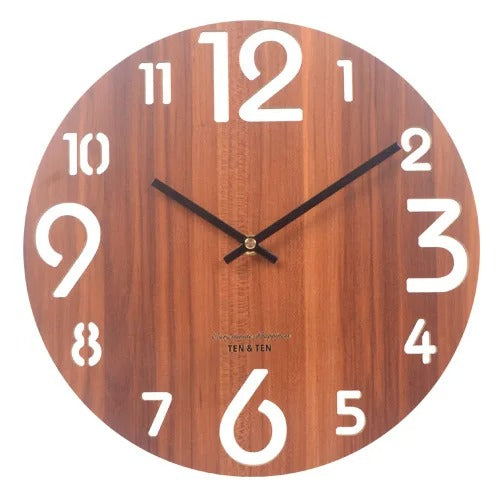 Reloj de Pared Madera Tipográfico - imagen 3