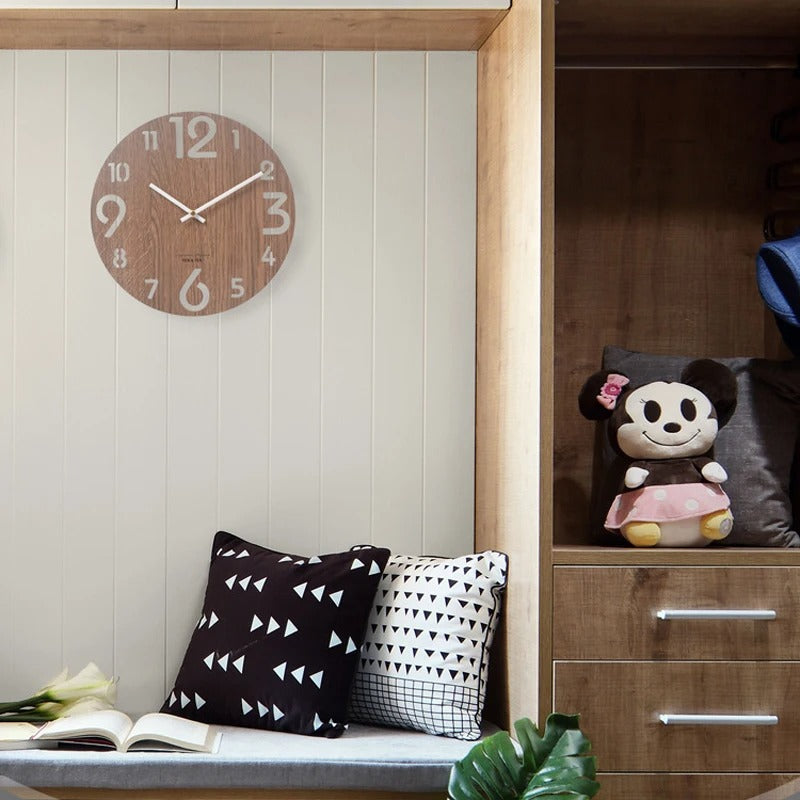 Reloj de Pared Madera Tipográfico - imagen 6