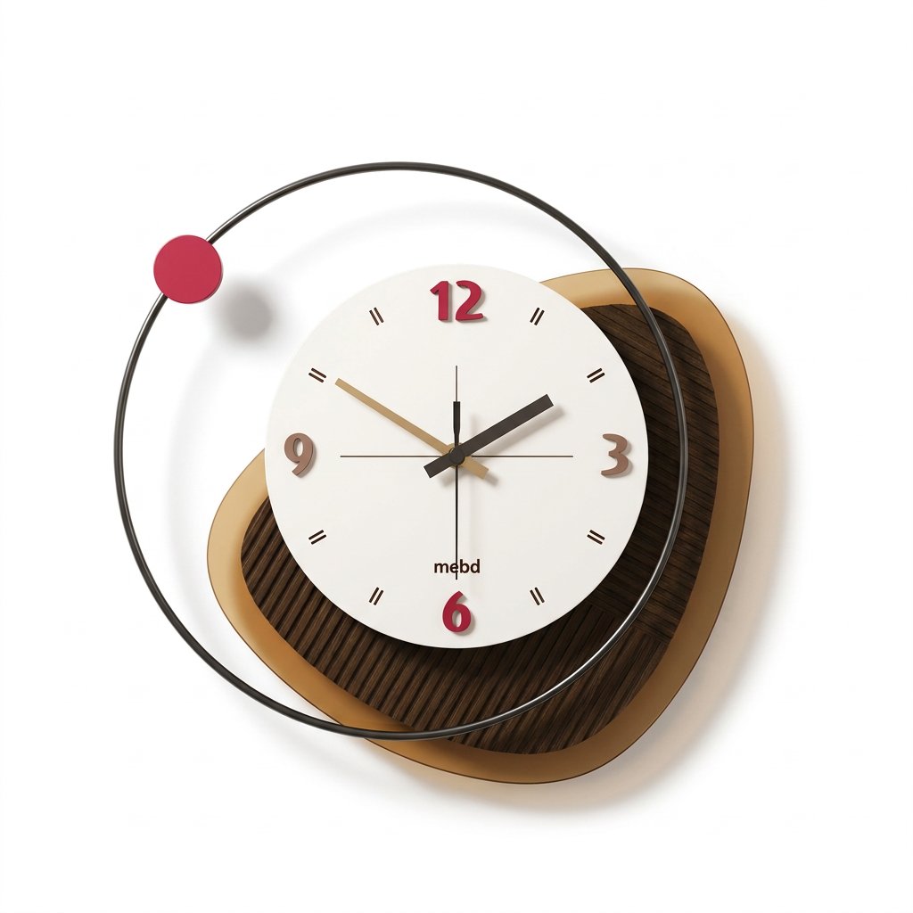 Reloj de Pared Madera Asimétrico - imagen 7
