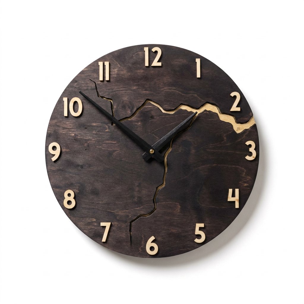 Reloj de Pared Madera Craquelada - imagen 9