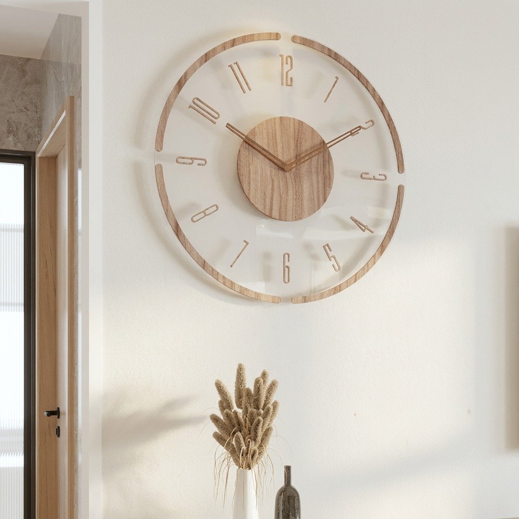 Reloj de Pared Madera Minimal - imagen 9