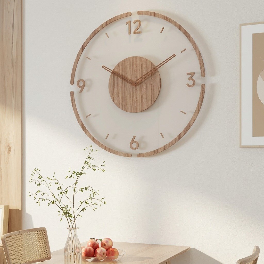 Reloj de Pared Madera Minimal - imagen 3