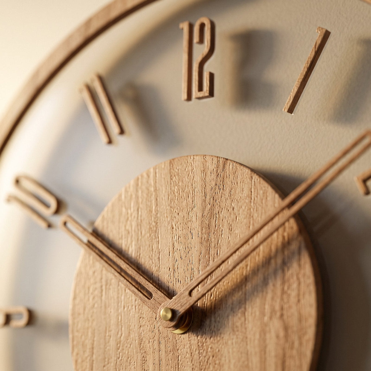Reloj de Pared Madera Minimal - imagen 4
