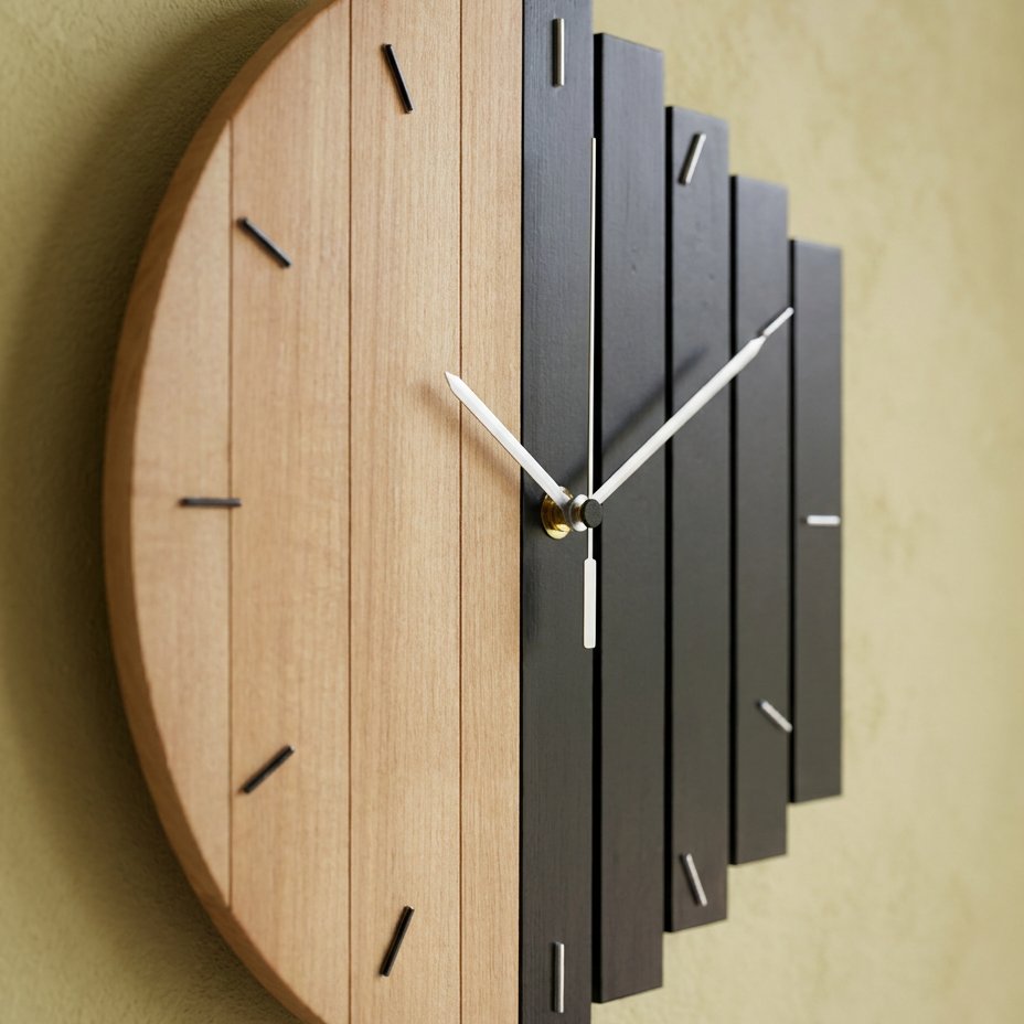 Reloj de Pared Madera Moderno - imagen 4