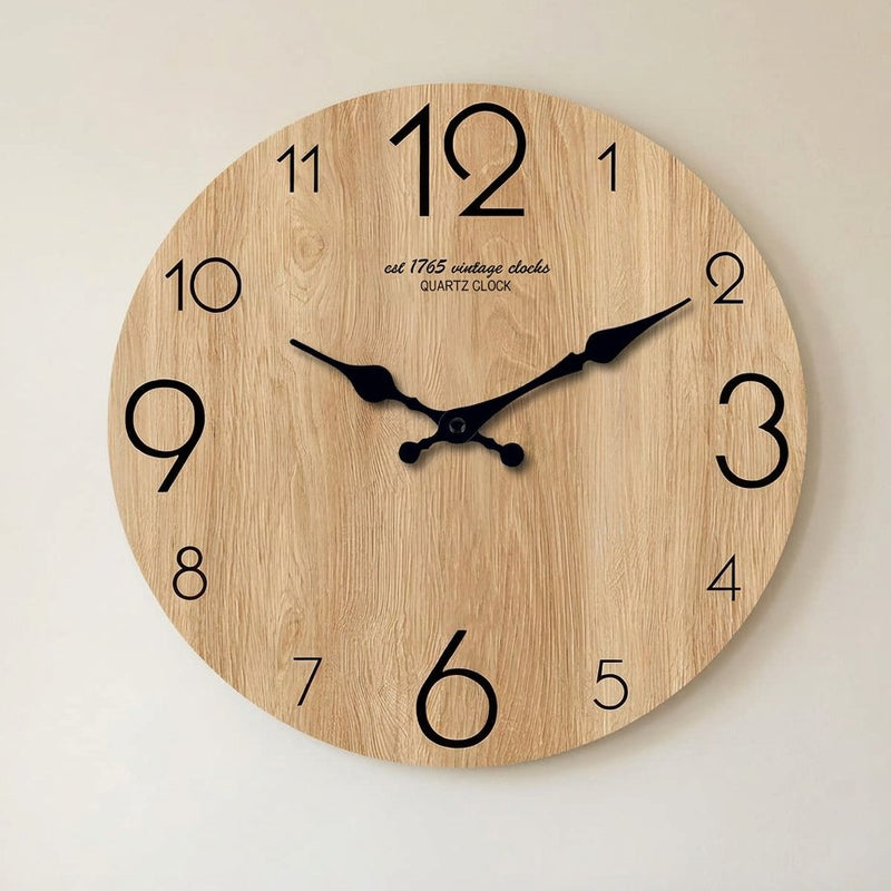 Reloj de Pared Madera Natural