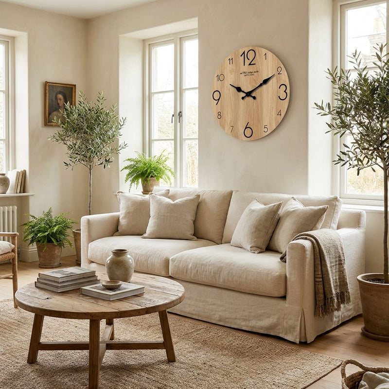 Reloj de Pared Madera Natural