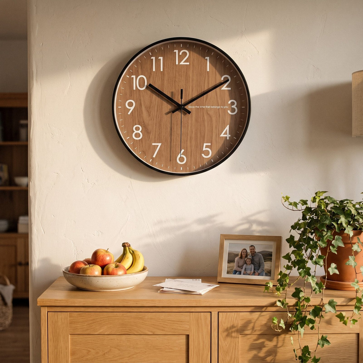 Reloj de Pared Madera Natural