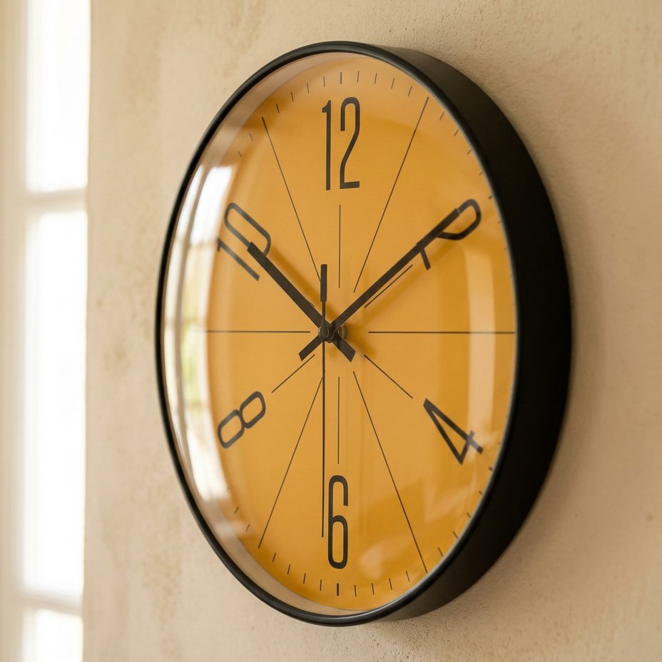 Reloj de Pared Esfera Amarilla - imagen 4