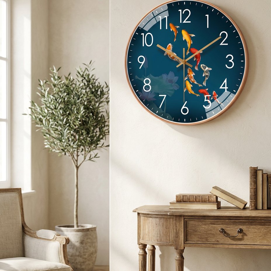 Reloj de Pared Carpas Koi